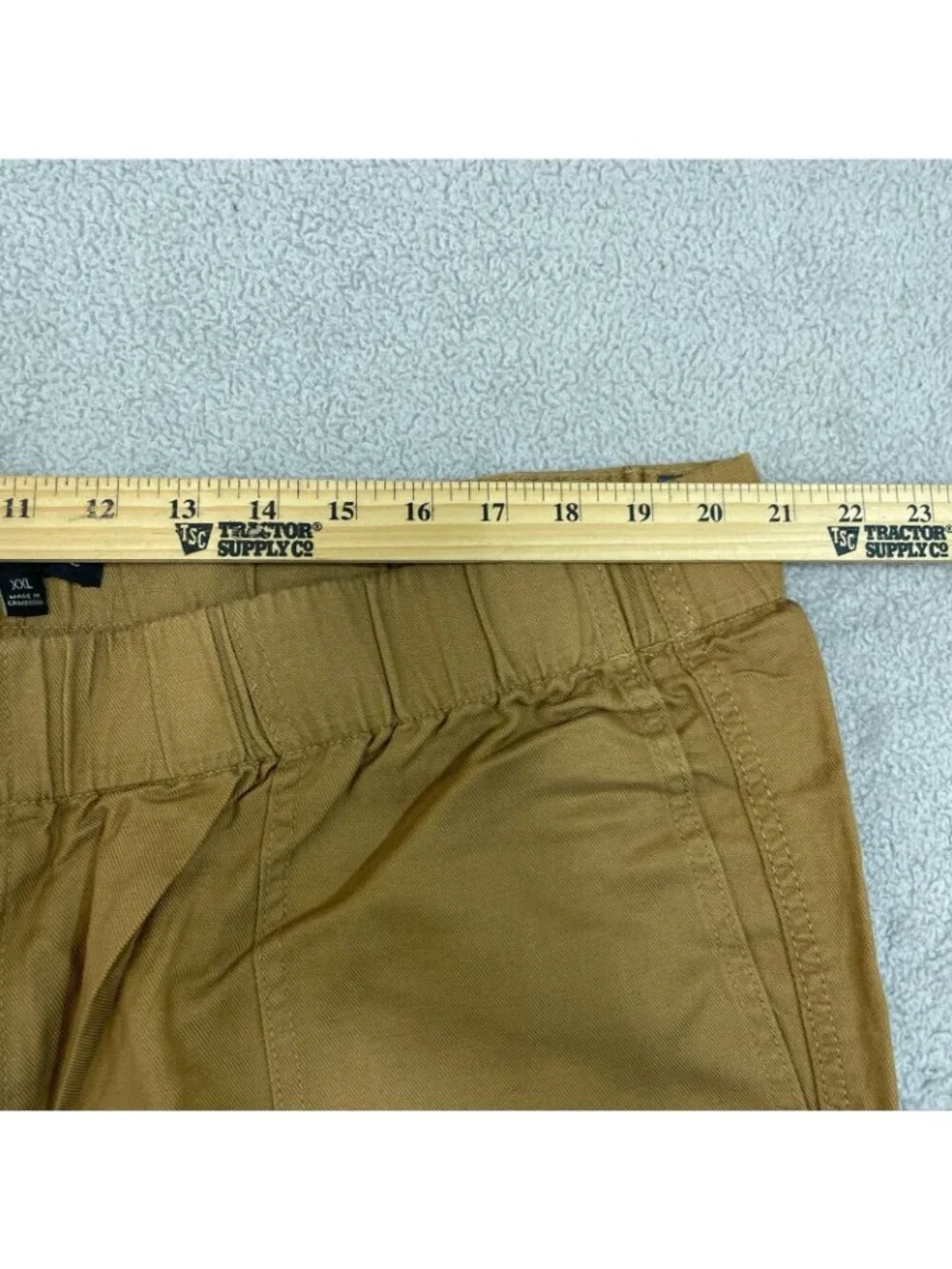 NWT Banana Republic Women's XXL Tapered Crop Pant Tan Pull-On Elastic B1703